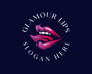 Sexy Lip Tongue logo design