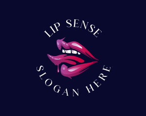 Sexy Lip Tongue logo design