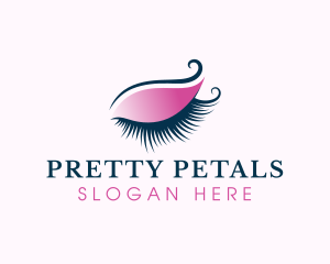 Beauty Elegant Eyelashes  logo design