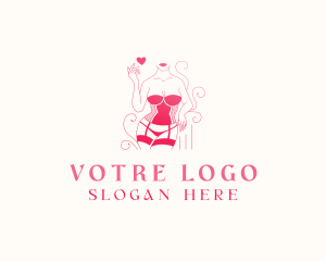 Sexy Lingerie Heart Logo