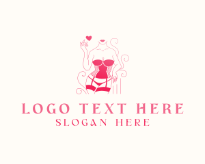 Sexy Lingerie Heart Logo