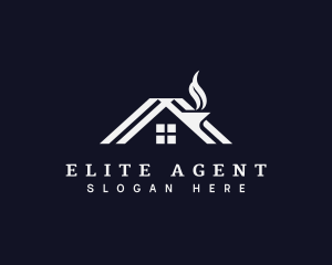 Agent - House Chimney Roof logo design