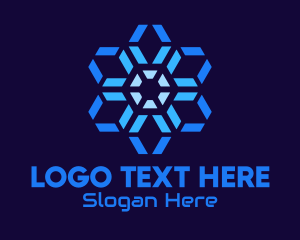 Mobile - Hexagon Radial Network logo design