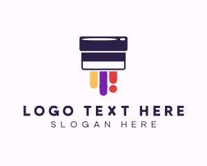 Letterpress - Ink Paint Printing logo design