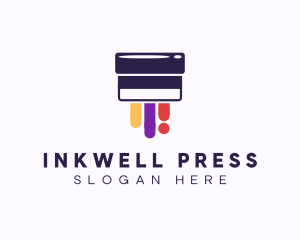 Letterpress - Ink Paint Printing logo design