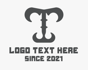 Barbaric - Steel Blade Letter I logo design