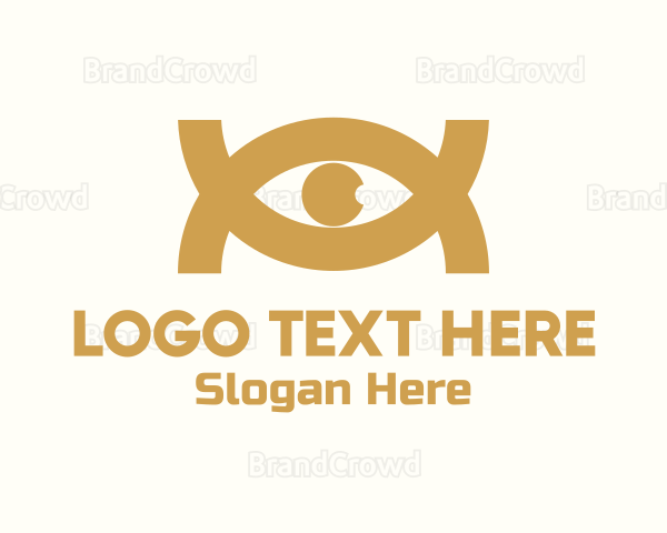 Golden Horus Eye Logo