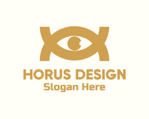 Horus - Golden Horus Eye logo design