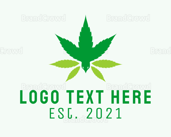 Raven Bird Marijuana Logo