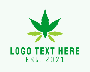 Marijuana - Raven Bird Marijuana logo design