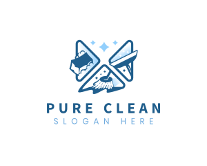 Cleaning Tools Housekeeping logo design