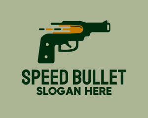 Bullet - Pistol Bullet Shoot logo design