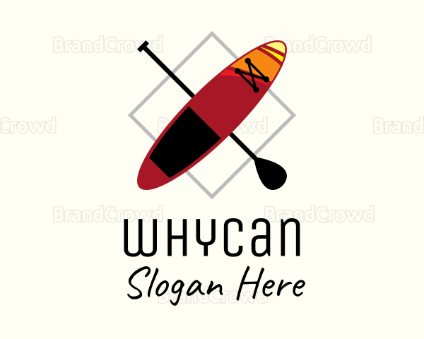 Kayak Canoe & Oar Logo