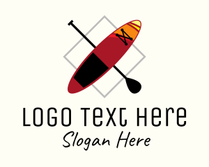 League - Kayak Canoe & Oar logo design
