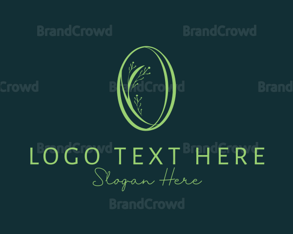 Flower Styling Letter O Logo