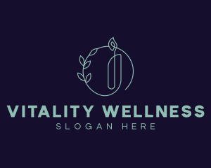 Spa Wellness Candle logo design