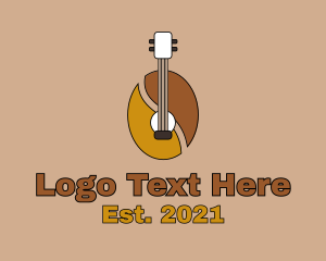 Coffee Bean - Coffee Bean Guitar logo design