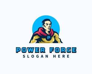 Superhero - Masculine Male Superhero logo design