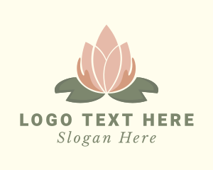 Natural - Lotus Flower Beauty Spa logo design