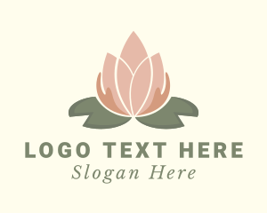 Wellness - Lotus Flower Beauty Spa logo design