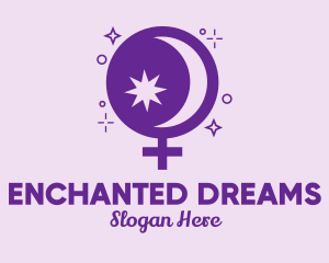 Enchanted - Magic Bowl Women Symbol logo design