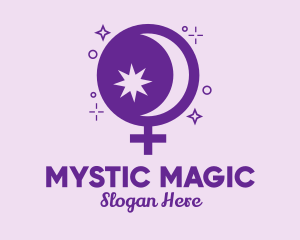 Sorcerer - Magic Bowl Women Symbol logo design