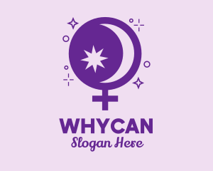Astrology - Magic Bowl Women Symbol logo design