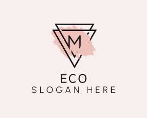 Vc Firm - Makeup Triangle Letter M logo design
