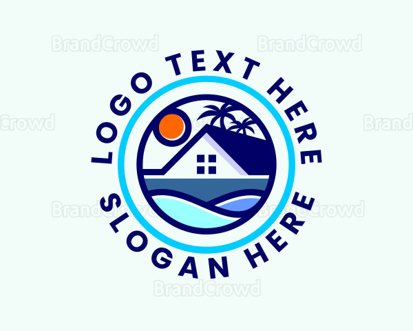 Palm Tree Beach House Logo