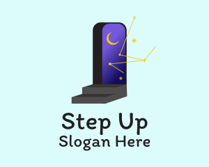 Stairs - Cosmic Astrology Door logo design