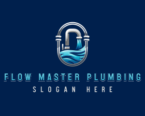 Plumbing - Water Faucet Plumbing logo design