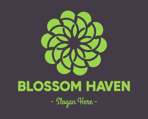 Flower - Green Flower Pattern logo design