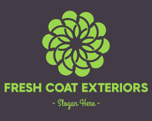 Pattern - Green Flower Pattern logo design