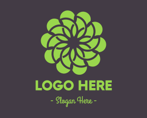 Pattern - Green Flower Pattern logo design