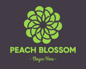 Green Flower Pattern logo design