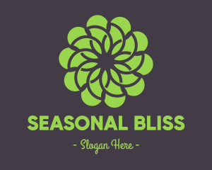 Season - Green Flower Pattern logo design