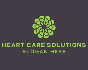 Green Flower Pattern logo design