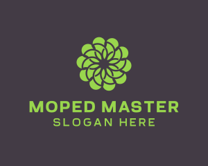 Green Flower Pattern logo design