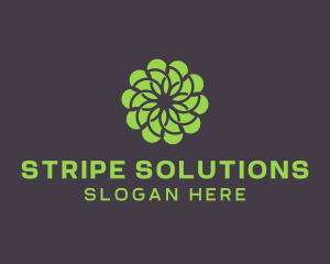 Green Flower Pattern logo design