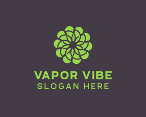 Green Flower Pattern logo design