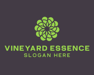 Green Flower Pattern logo design