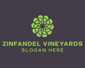 Green Flower Pattern logo design