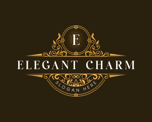 Ornament Elegant Floral logo design