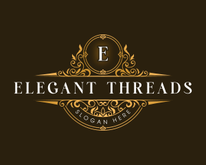 Ornament Elegant Floral logo design