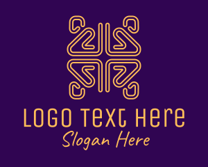 Jewelery - Gold Abstract Pattern logo design