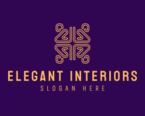 Elegant Tribal Abstract Pattern logo design