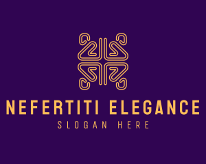 Elegant Tribal Abstract Pattern logo design