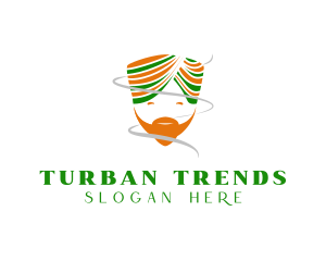 Indian Turban Man logo design