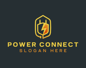 Plug - Lightning Plug Energy logo design