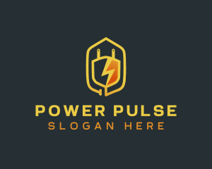 Energy - Lightning Plug Energy logo design